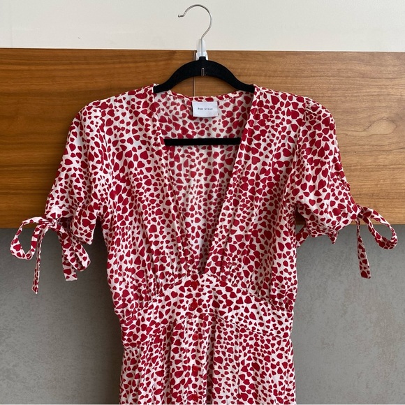 Rue Stiic Laguna Mini Dress Red Hearts, Size XS - Picture 10 of 13